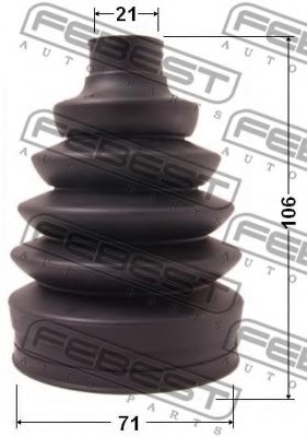FEBEST 1017P-AV Bellow, driveshaft